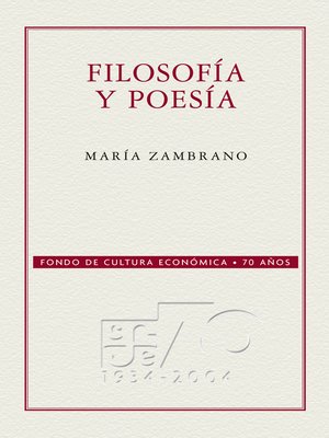 cover image of Filosofía y poesía